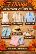 7 Things You Can’t Wear After Labor Day  Read