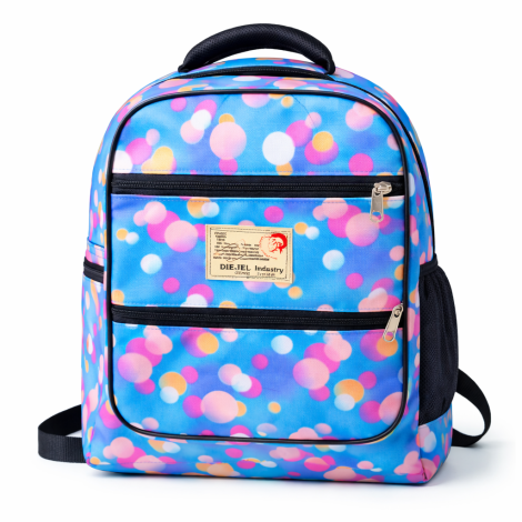 Colorful Printed Backpack – Lightweight, Durable & Multi‑Pocket School Bag