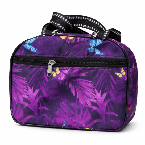Purple Butterfly Printed Lunch & Utility Bag – Compact, Durable & Stylish Carry Bag