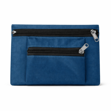 Blue Multi‑Pocket Zipper Pouch – Compact, Durable & Everyday Utility Organizer